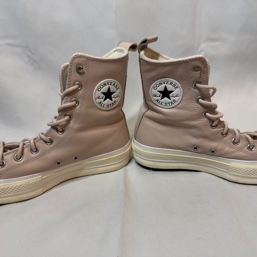 Converse Women's Pink and Tan Trainers